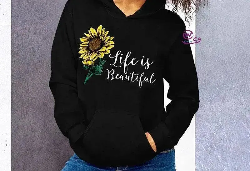 Adult Hoodies -Sunflower