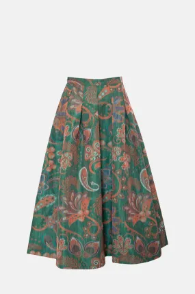 Alexis Skirt Sage Ikat