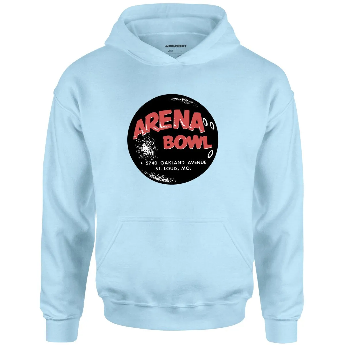 Arena Bowl - St. Louis, MO - Vintage Bowling Alley - Unisex Hoodie