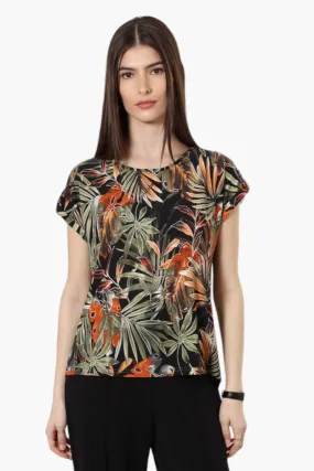 Beechers Brook Patterned Cap Sleeve Blouse - Multi