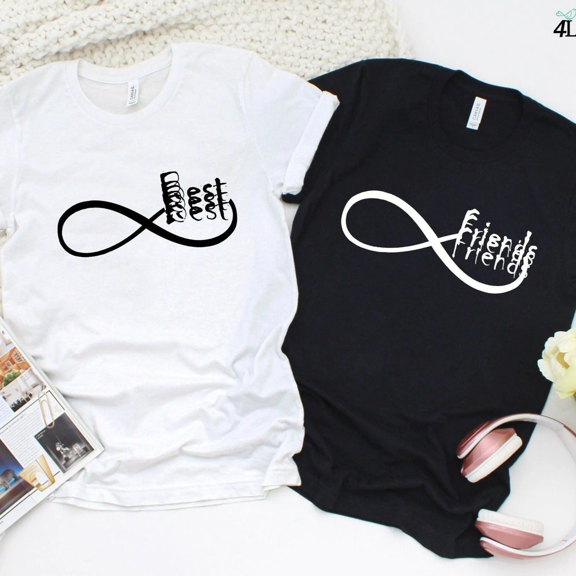 BFF Infinity Matching Outfits: Comfy Twinning Sets, Best Friends Cozy Gifts for Her