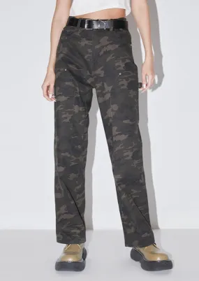 Camouflage Trendy Trousers - Women