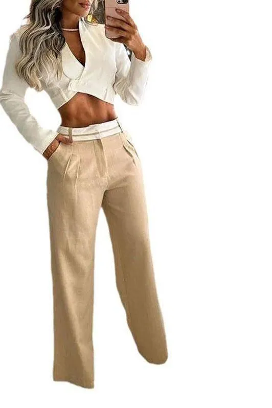 Casual loose trousers suit