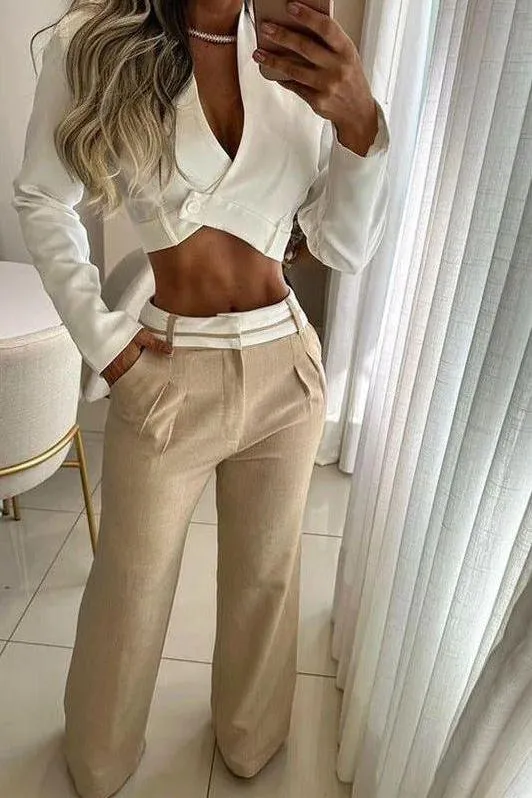 Casual loose trousers suit