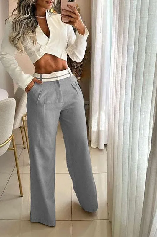 Casual loose trousers suit