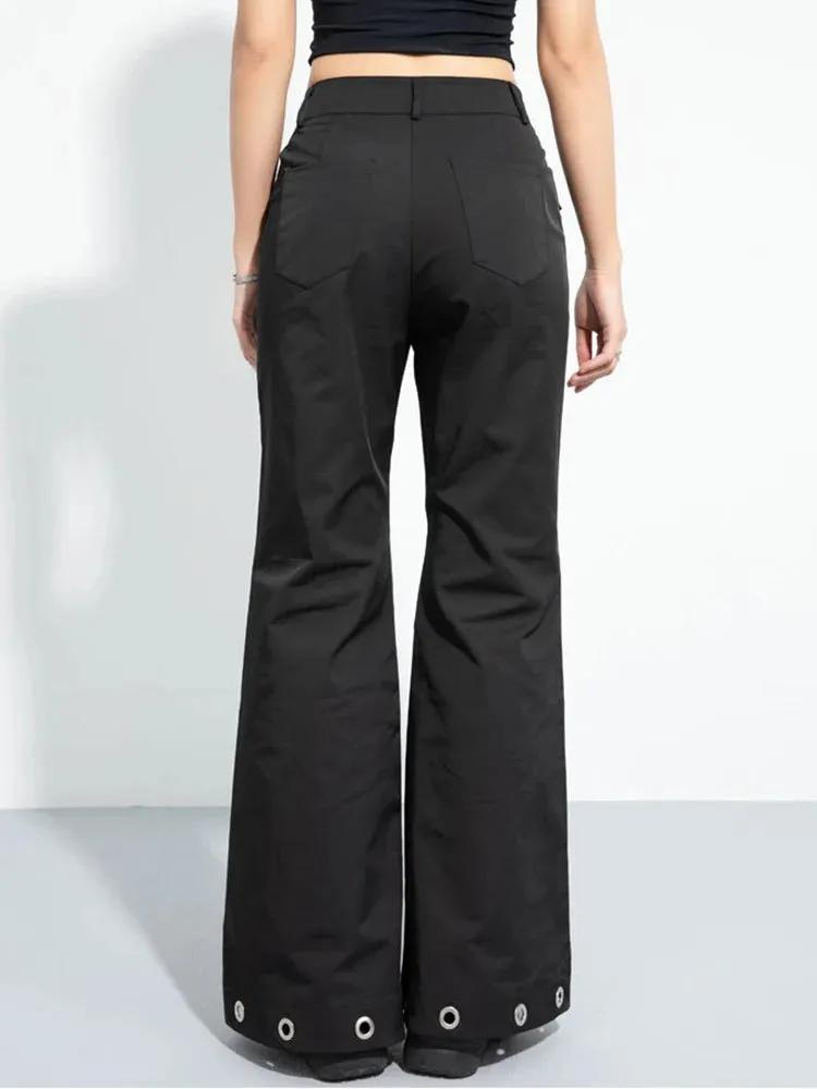 Casual Minimal Goth Trendy Cargo Trousers