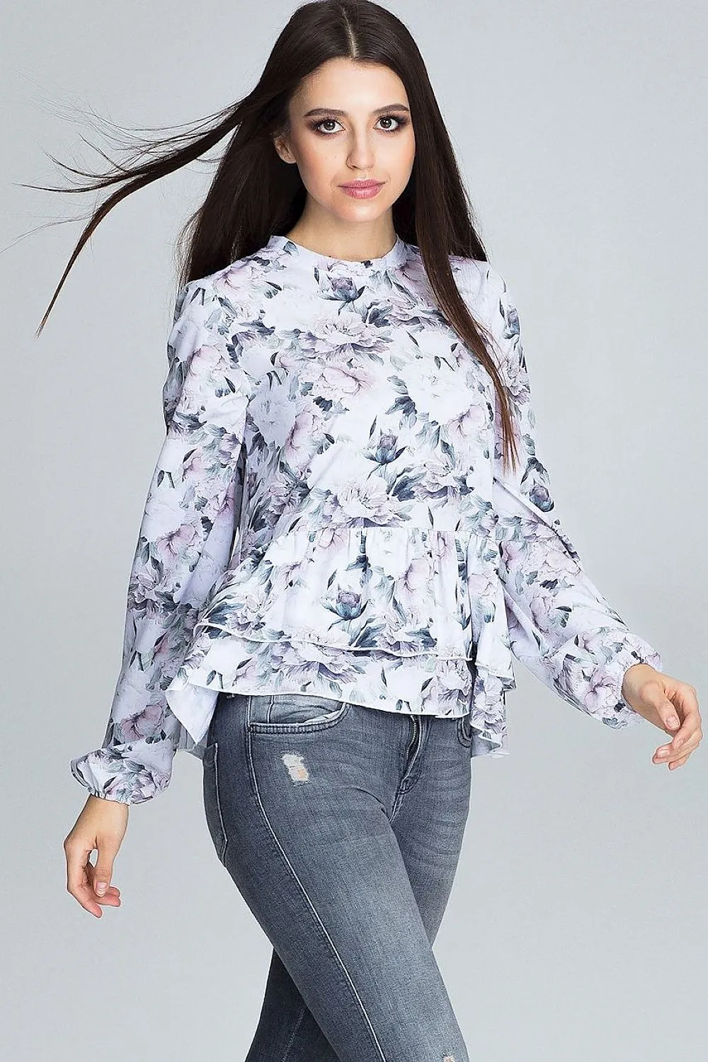 Chic Floral Print Blouse