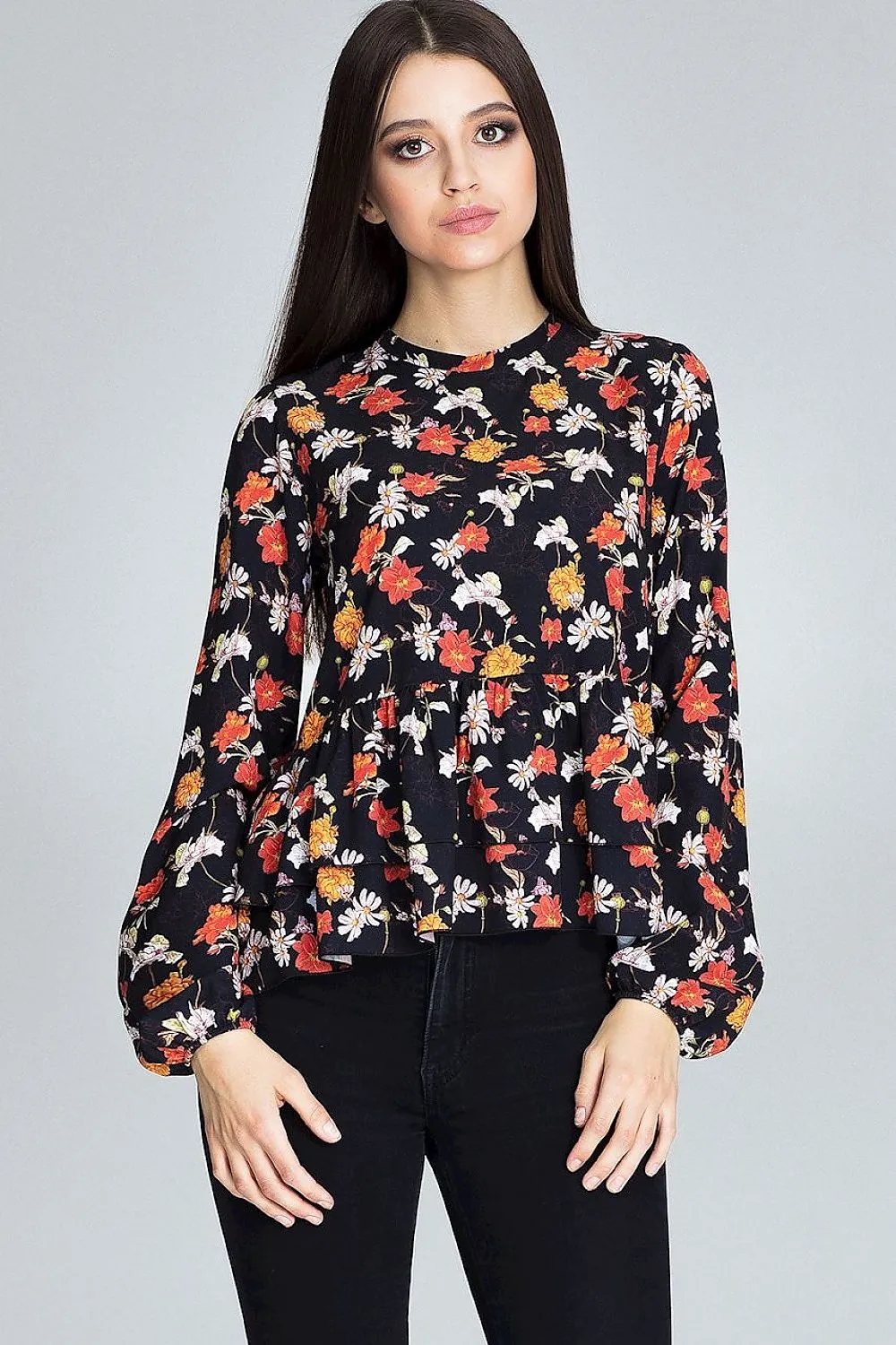 Chic Floral Print Blouse