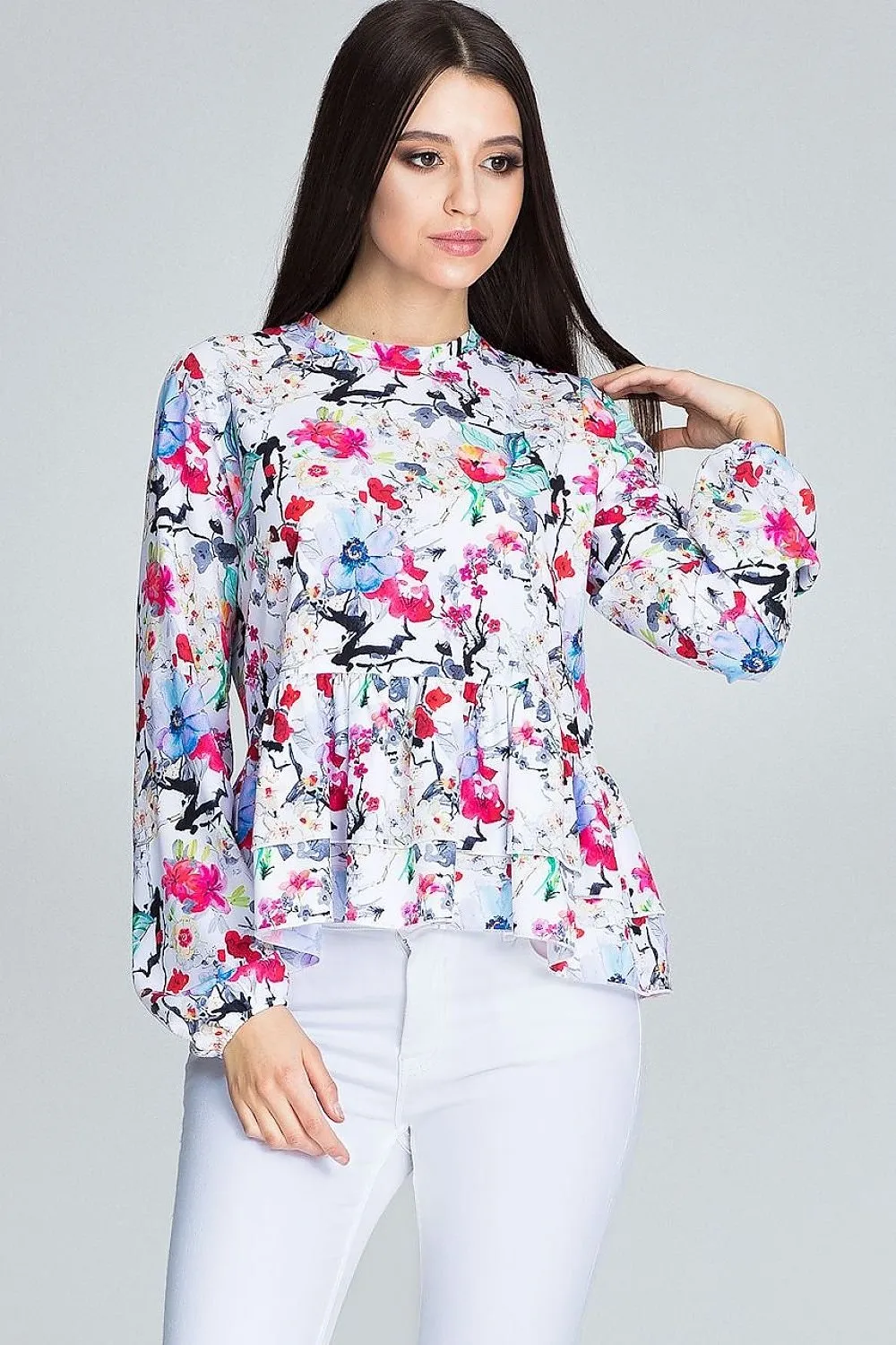 Chic Floral Print Blouse