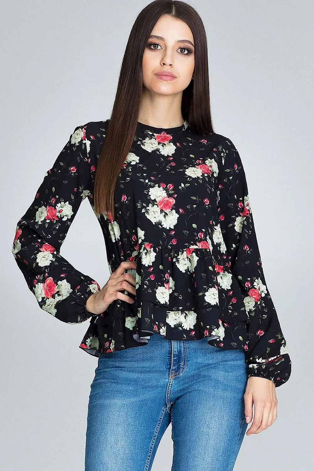 Chic Floral Print Blouse