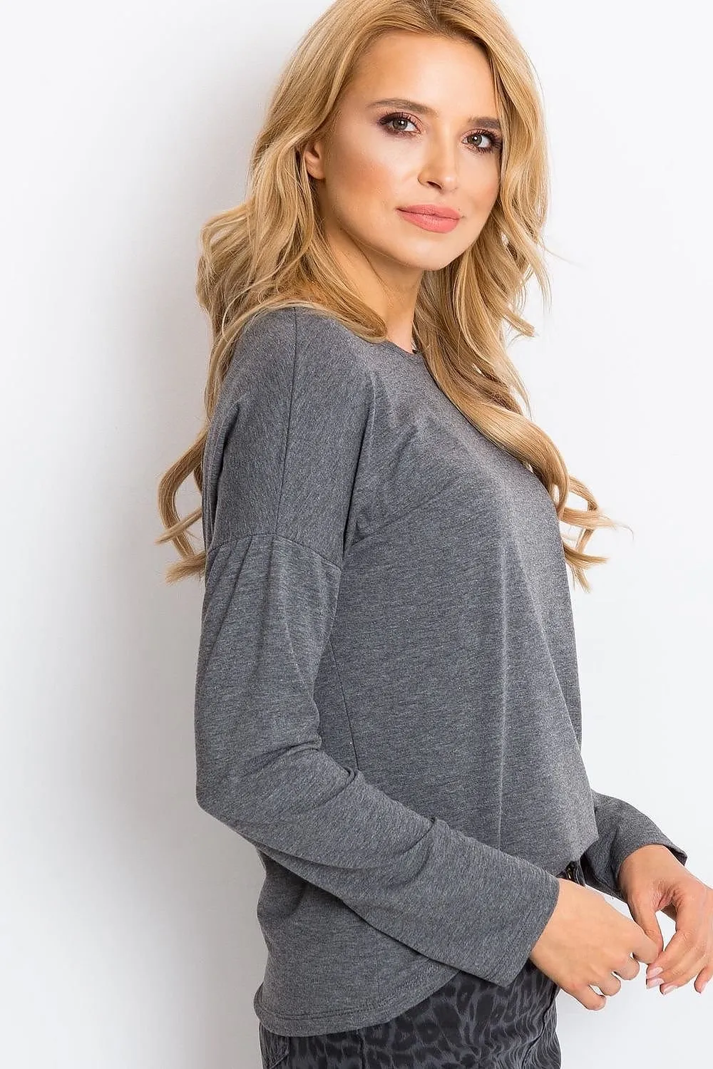 Chic Long Sleeve Cotton Top