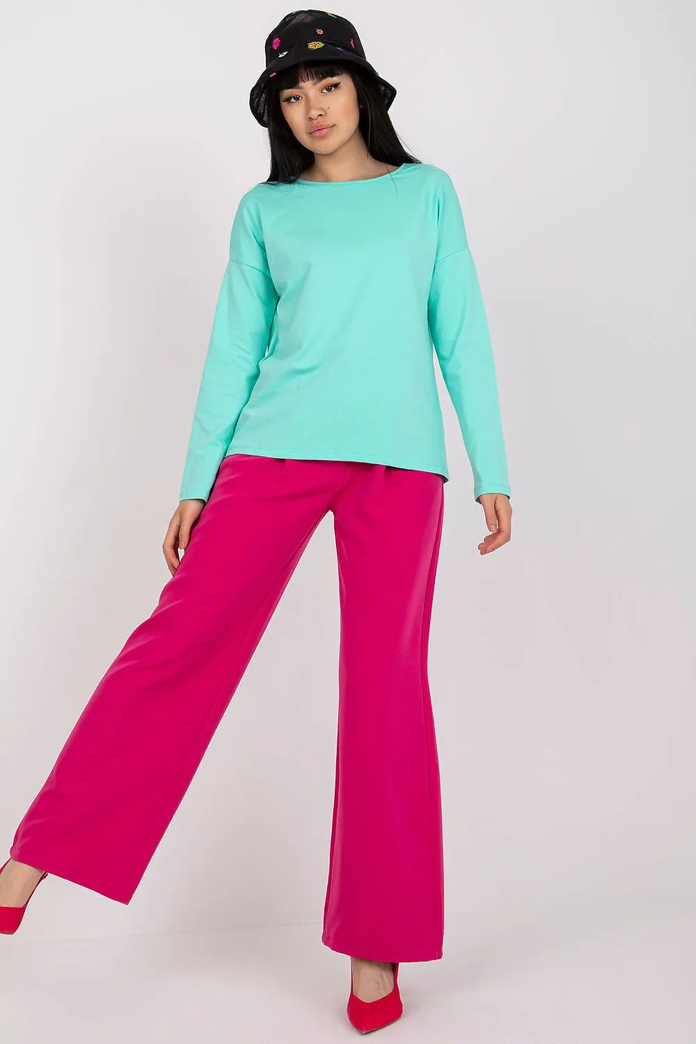 Chic Long Sleeve Cotton Top