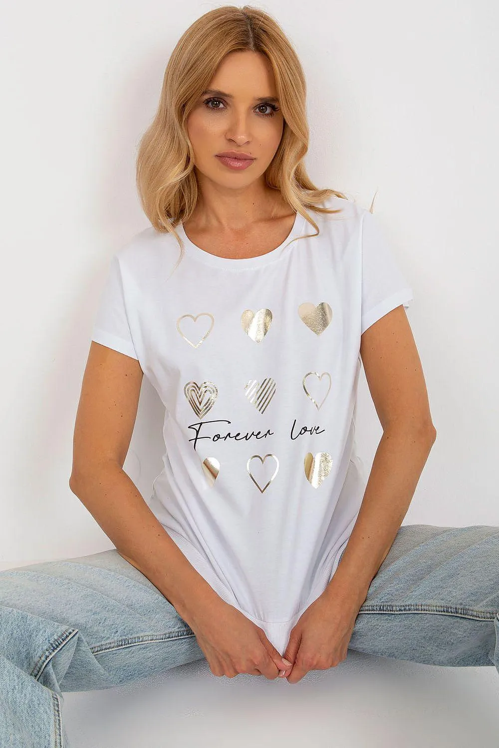 Chic Parisian-Inspired Cotton Short Sleeve Top