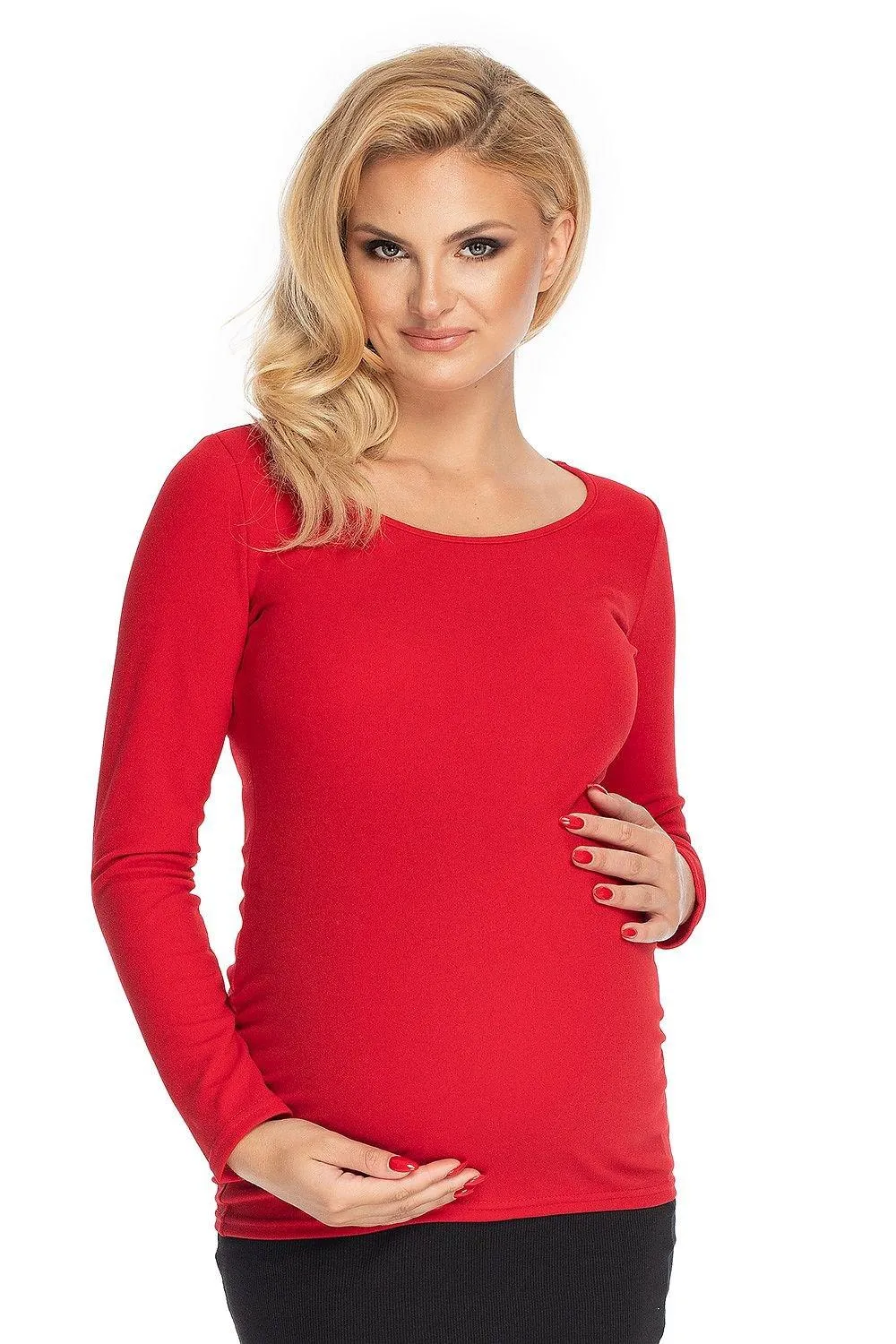 Chic Peekaboo Maternity Top for Trendsetting Moms-to-Be