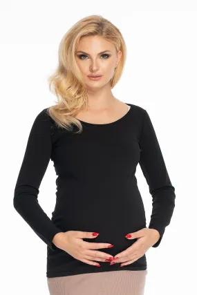 Chic Peekaboo Maternity Top for Trendsetting Moms-to-Be