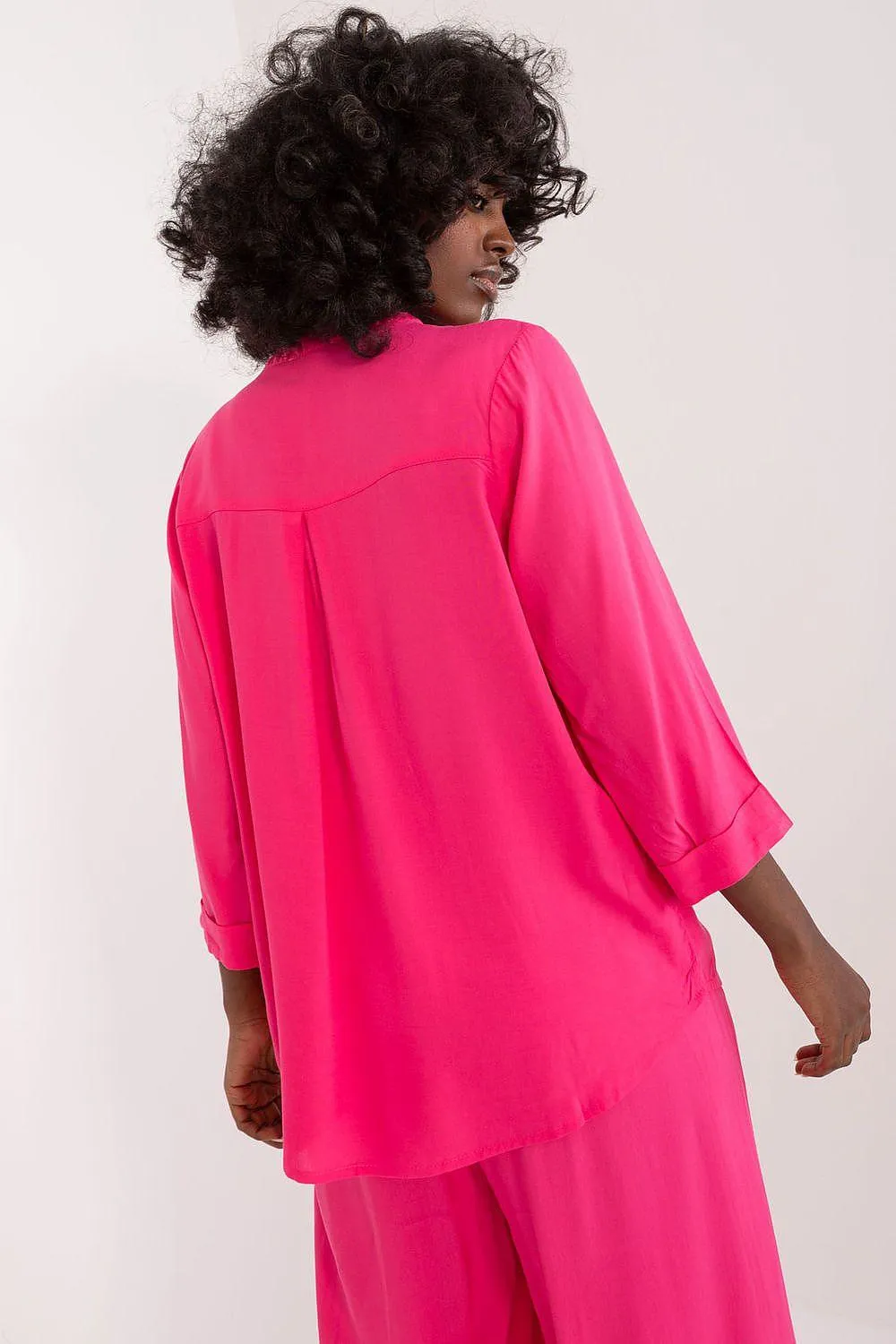 Chic V-Neck Viscose Blouse for Effortless Elegance