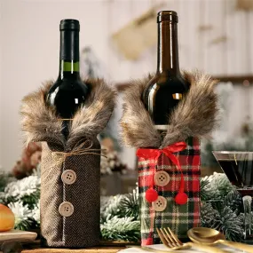 CHRISTMAS WINE BOTTLE JACKETS