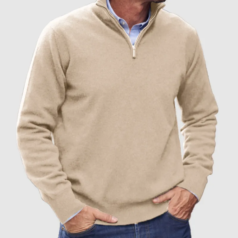 Classic Half Zip Stylish Sweater