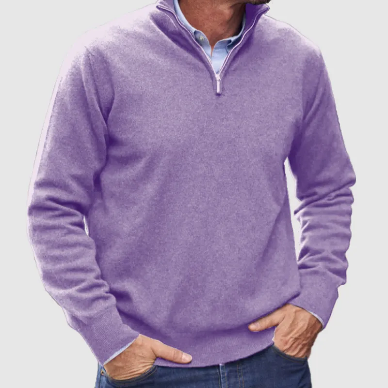 Classic Half Zip Stylish Sweater