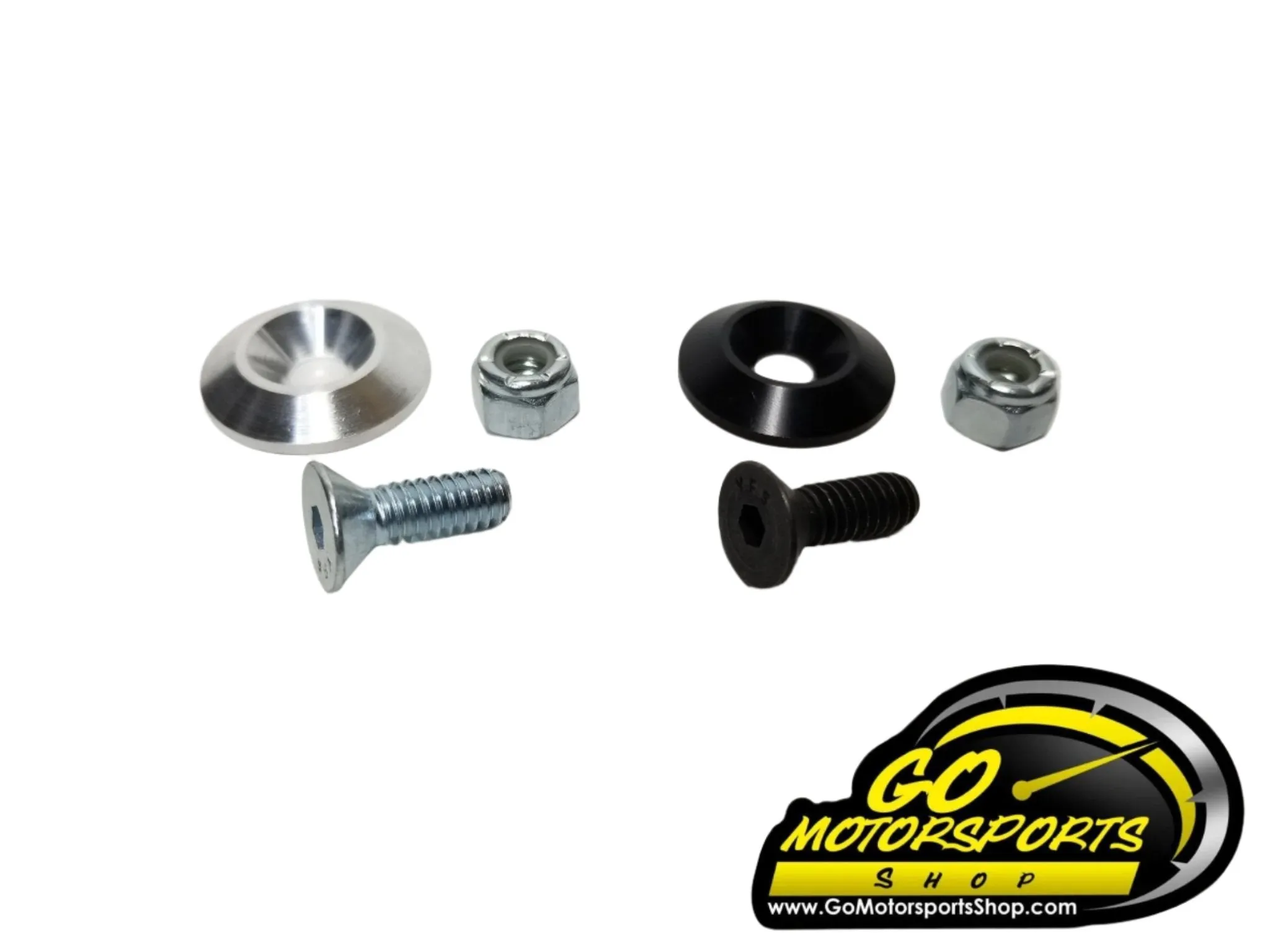 Countersunk Fender Bolts (3/4" Long) / Washers (Silver & Black)