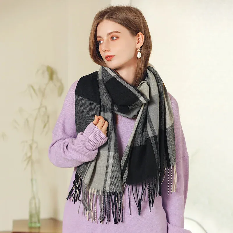 Fashion Winter Warm Soft Skin Friendly Long Windproof Cashmere Unisex Scarf