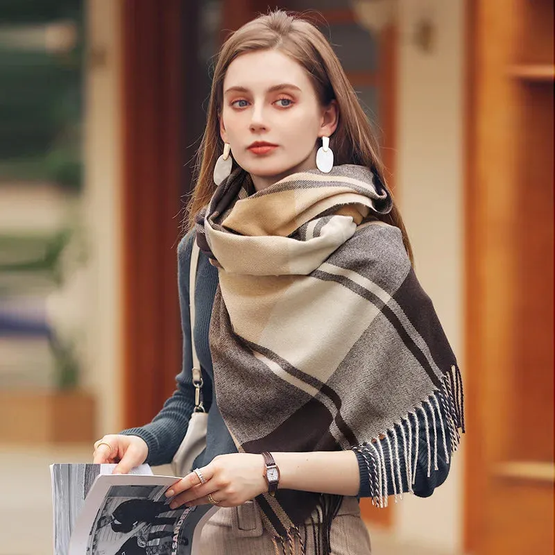 Fashion Winter Warm Soft Skin Friendly Long Windproof Cashmere Unisex Scarf