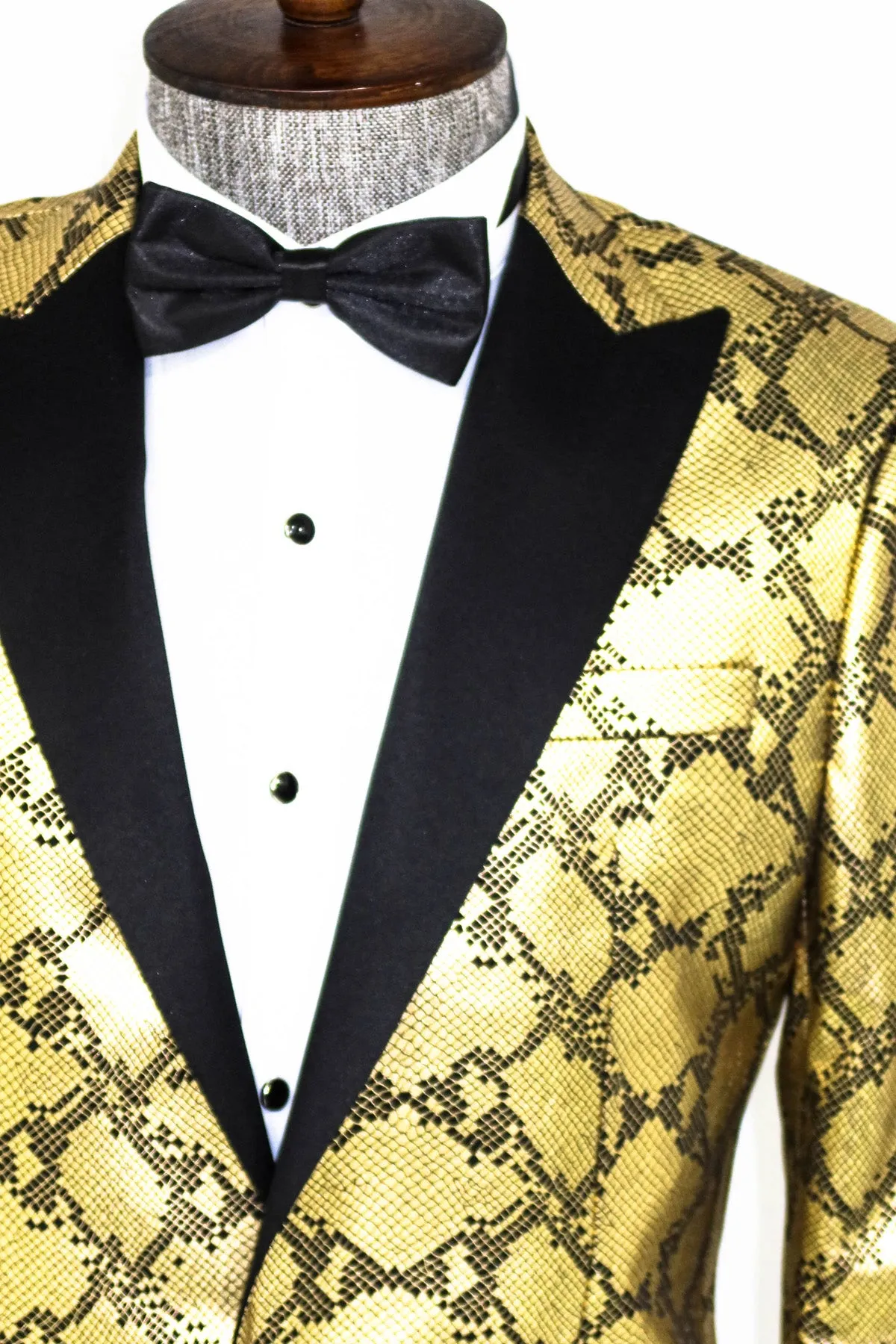 Gold Black Prom Blazer