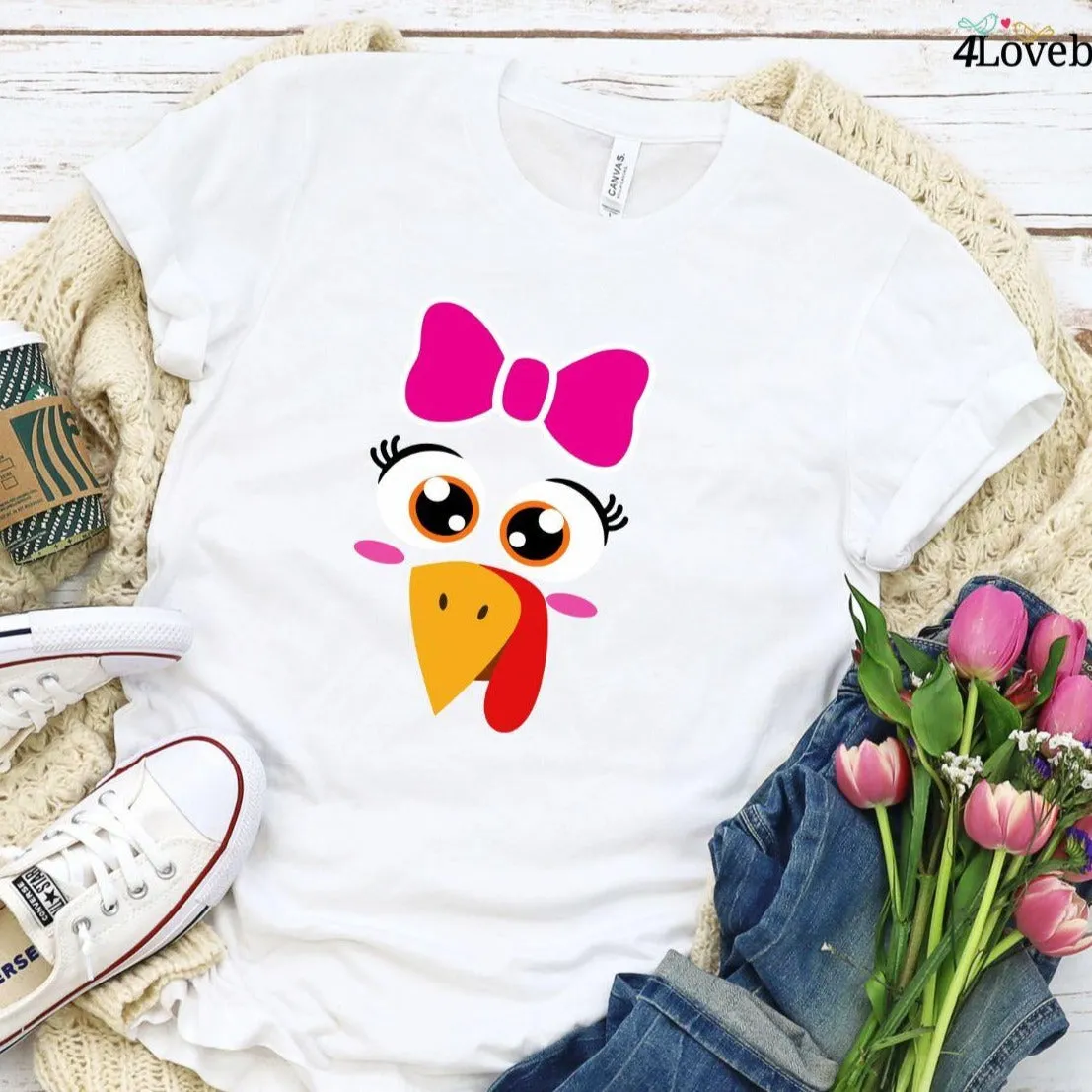 Group Matching Outfit: Cute Fall Turkey Matching Set - Thanksgiving Hoodies, Sweatshirts, Shirts & Gifts!