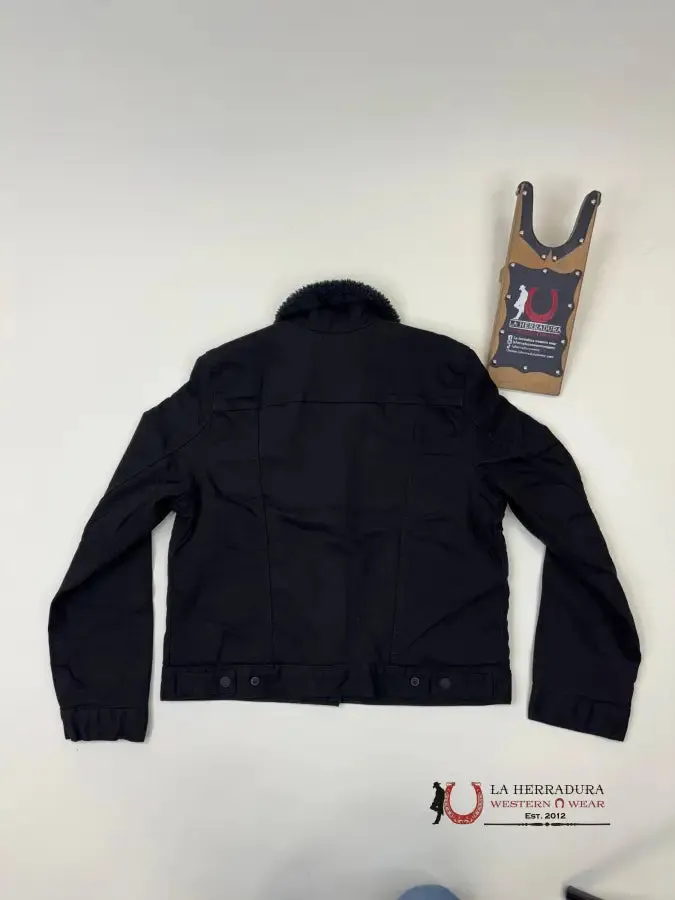 LEVI'S ORIGINAL SHERPA TRUCKER BLACK JACKET LADIES