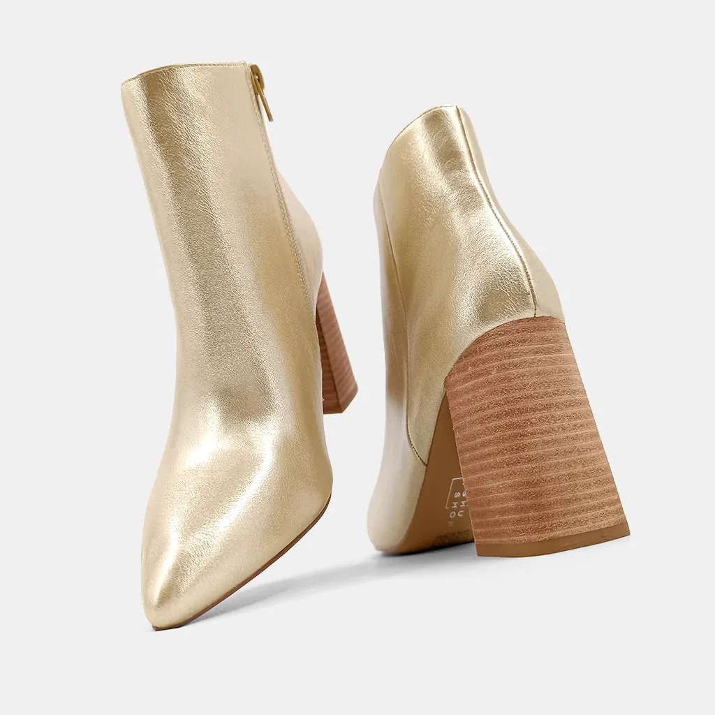 Lt Gold Veronica Bootie