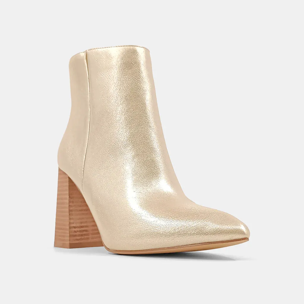 Lt Gold Veronica Bootie