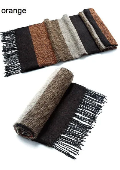 Men's Warm Cashmere/Wool Winter scarves - 6 Colours