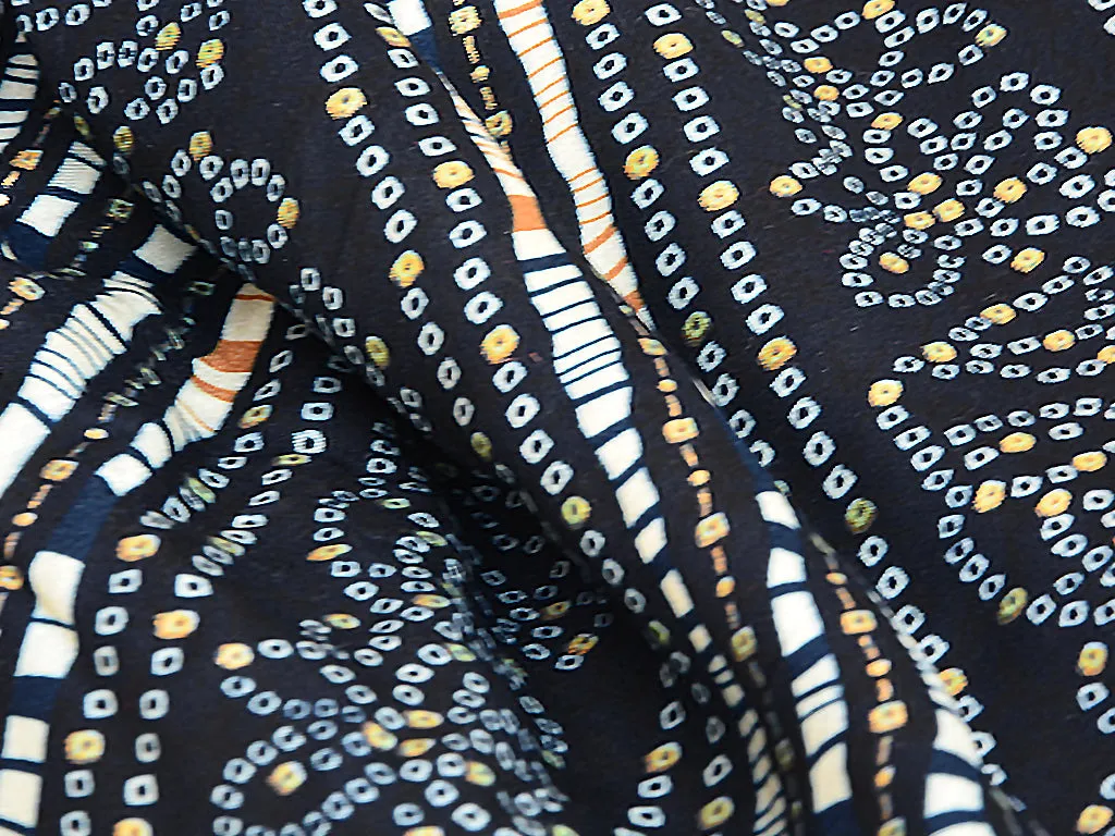 Multicolor Bandani Digital Print Cotton Rayon Fabric