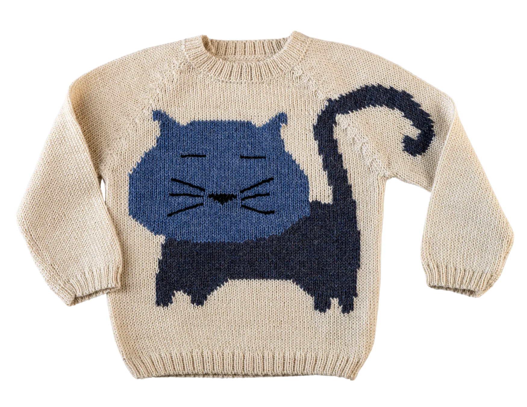 NW630 INDIGO CLASSIC KITTEN SWEATER