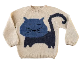 NW630 INDIGO CLASSIC KITTEN SWEATER