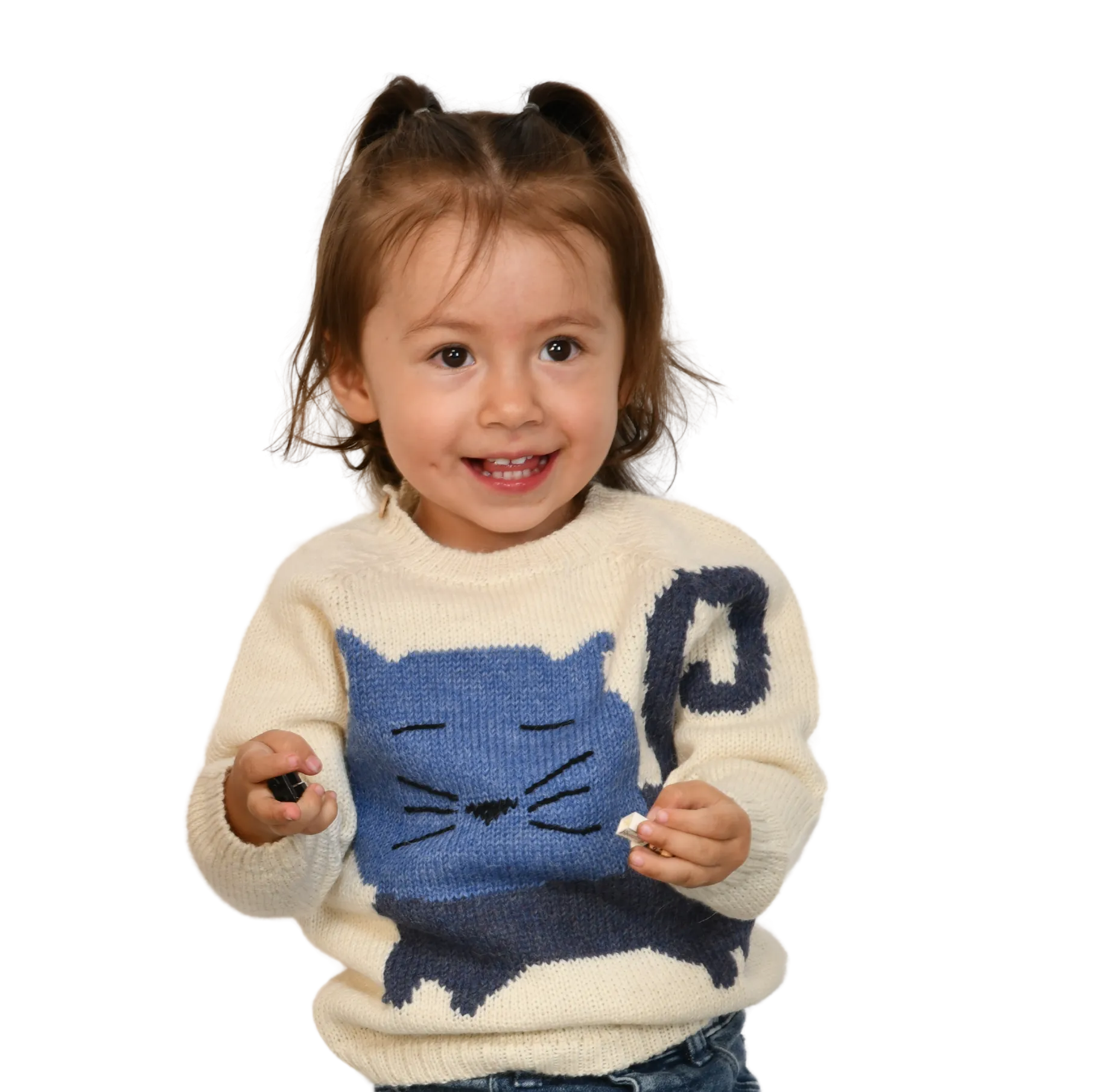 NW630 INDIGO CLASSIC KITTEN SWEATER