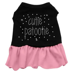 Rhinestone Cutie Patootie Dress Black with Pink XXXL (20)