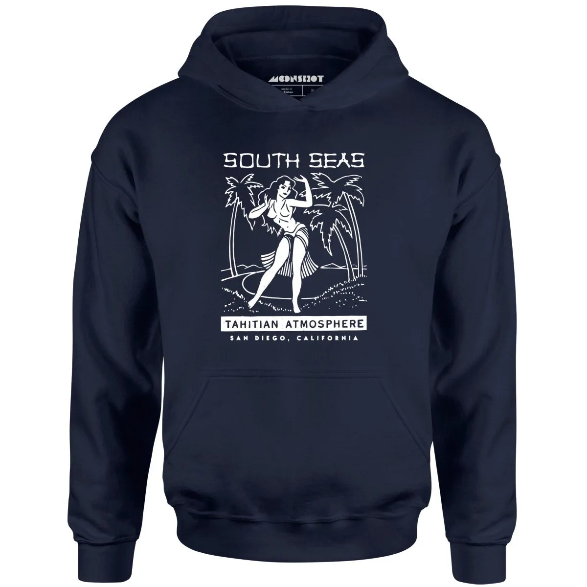 South Seas - San Diego, CA - Vintage Tiki Bar - Unisex Hoodie