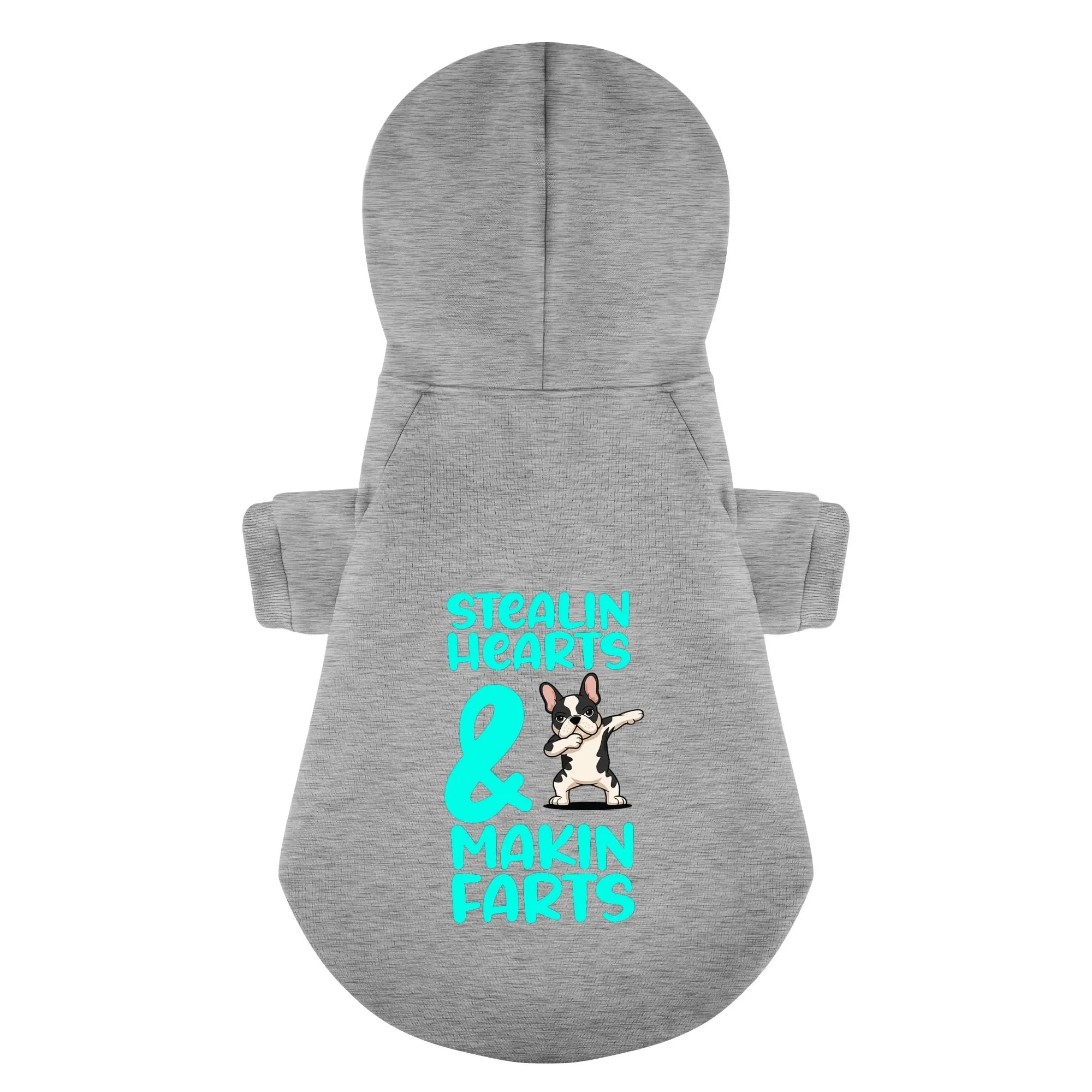 Stealin Hearts & Makin Farts - Personalized French Bulldog Hoodies with Funny Quotes – Stylish, Cozy, and Premium 100% Cotton