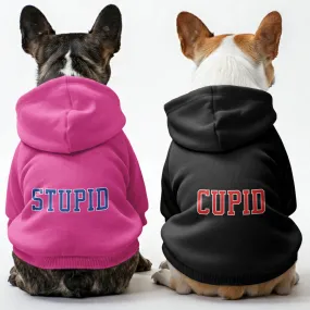 Stupid and Cupid - Matching French Bulldog Hoodies – Stylish, Cozy & Personalized!