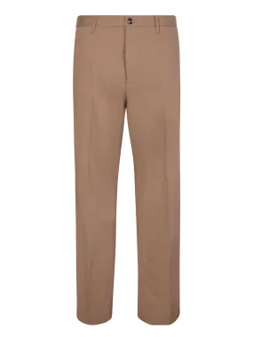 Taupe slim trousers