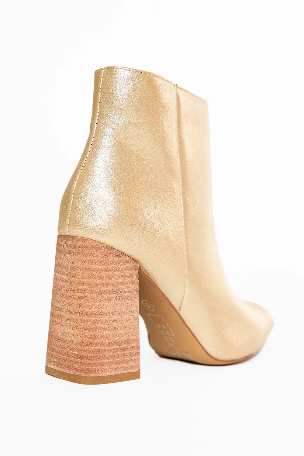 Veronica Booties- Light Gold