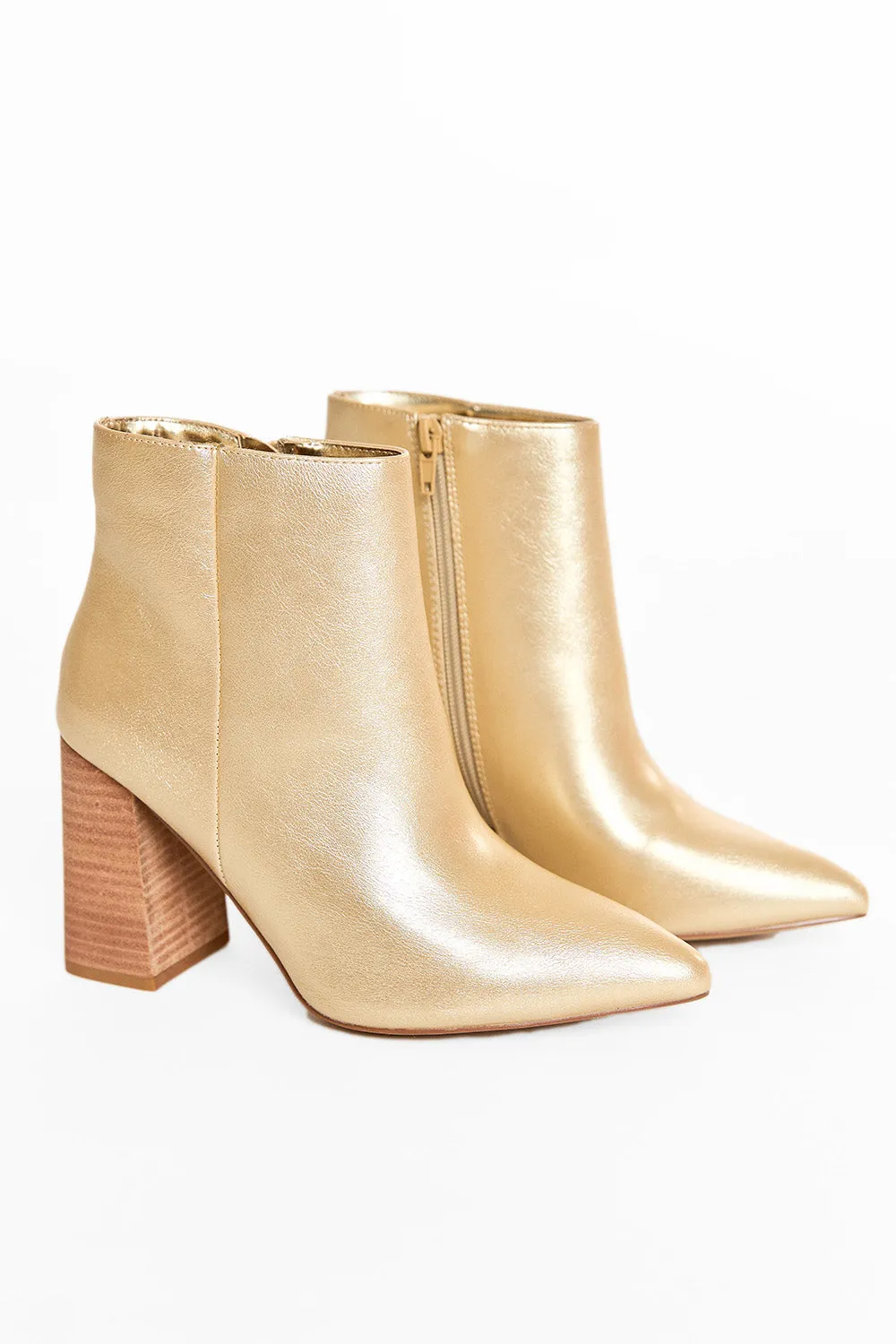 Veronica Booties- Light Gold