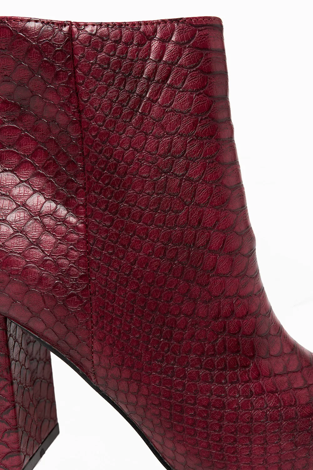 Veronica Booties - Wine Snake