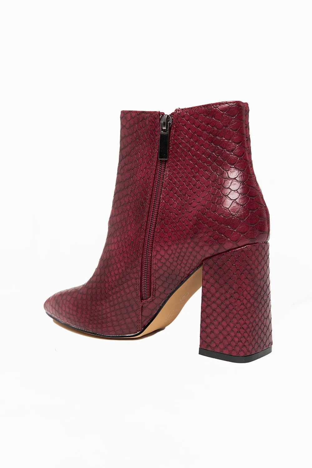 Veronica Booties - Wine Snake