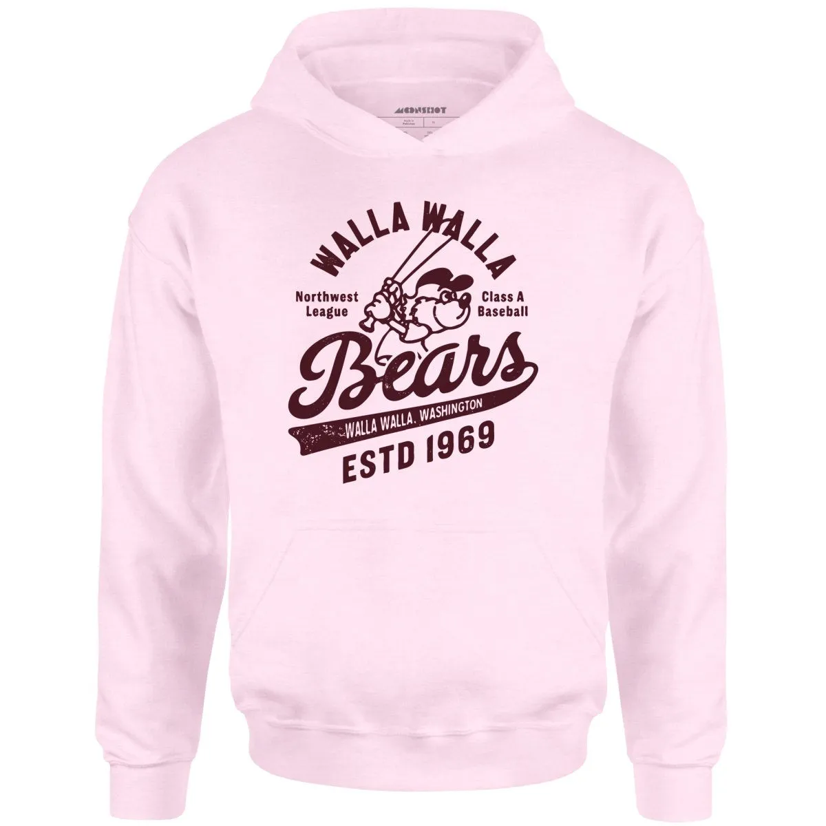 Walla Walla Bears - Washington - Vintage Defunct Baseball Teams - Unisex Hoodie