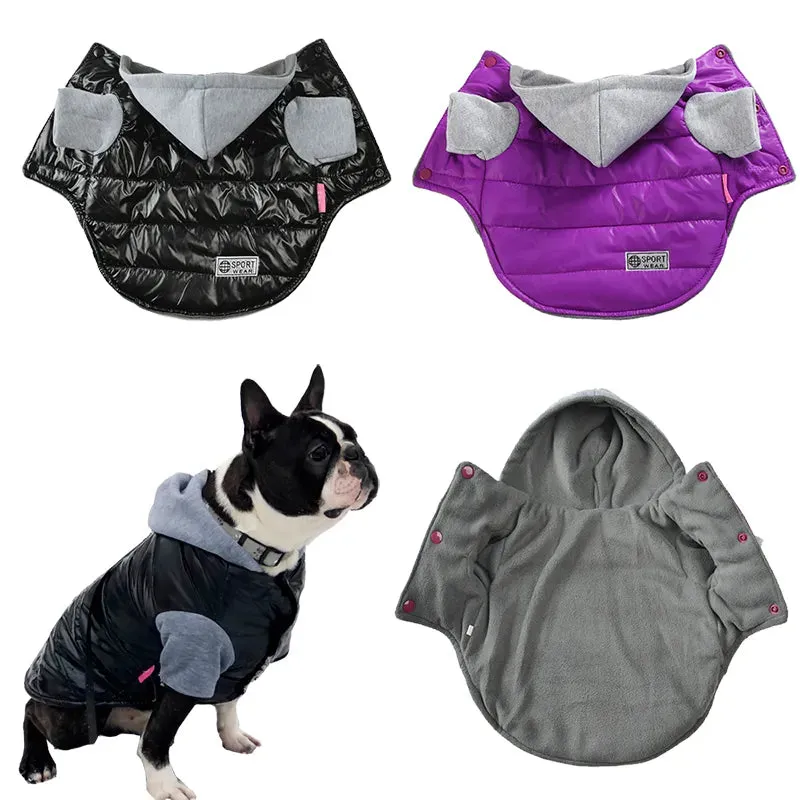 Warm and Cozy Winter Dog Fleece Hoodies - Ideal for Small and Medium Dogs like Chihuahuas, French Bulldogs, and Pugs, and Even Cats