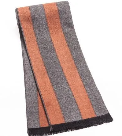 Warm Striped Scarf For Men